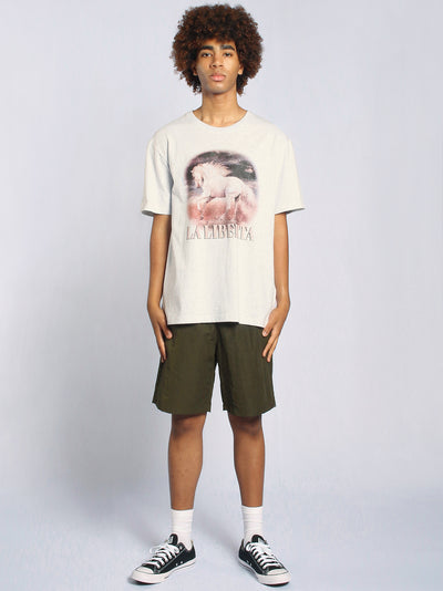 La Liberta (Basic-Tee) (Grey Melange)