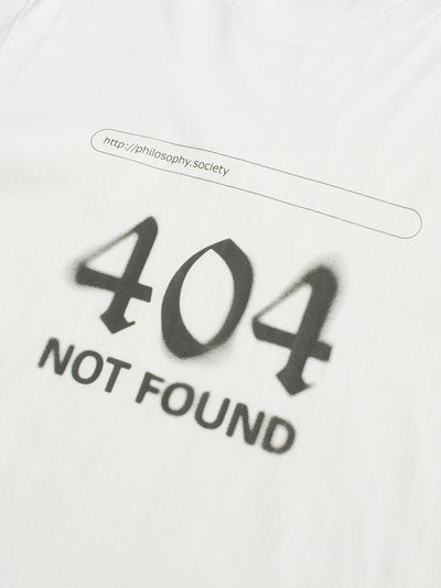 404 Not Found (Relaxed Fit-Tee) (White)