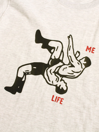 Me &amp; Life (Relaxed Fit-Tee) (Grey Melange)