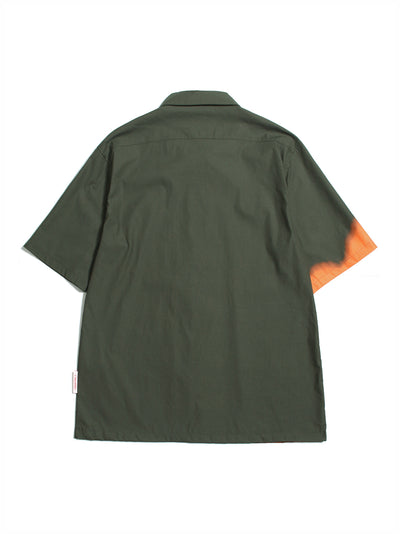 Faded Poem (Camp Shirt) (Forest)