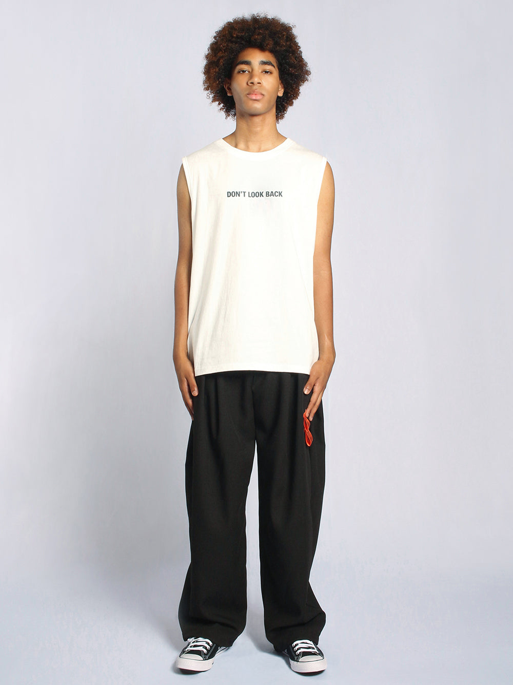 Don’T Look Back (Sleeveless Tee) White