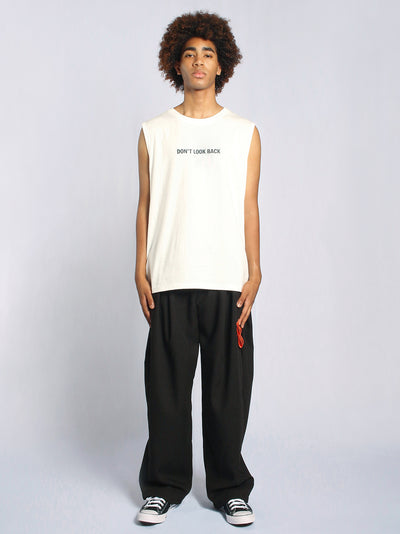 Don’T Look Back (Sleeveless Tee) White