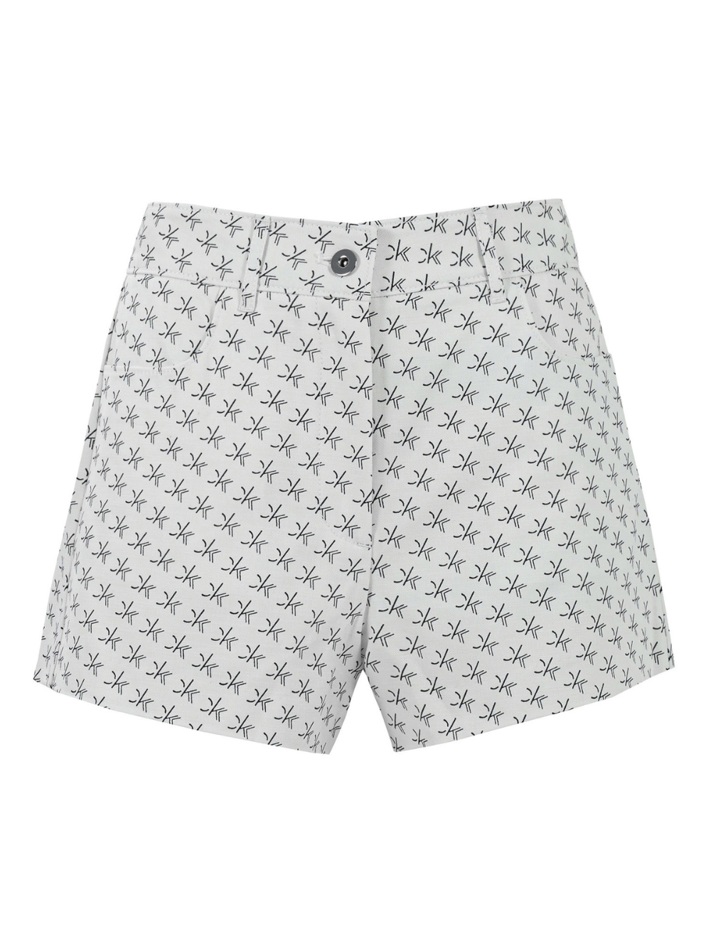 CK-Calvin-Klein-Logo-Printed-Cotton-Twill-Shorts-White-1