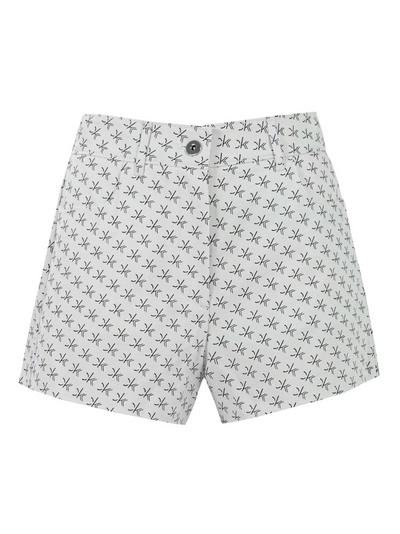 CK-Calvin-Klein-Logo-Printed-Cotton-Twill-Shorts-White-1