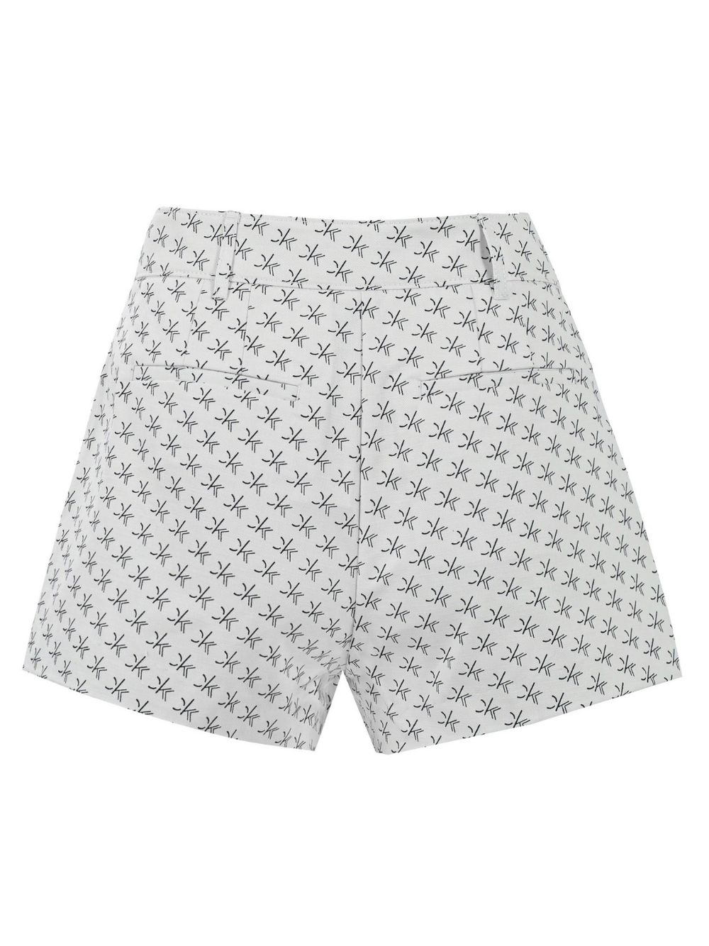 CK-Calvin-Klein-Logo-Printed-Cotton-Twill-Shorts-White-1