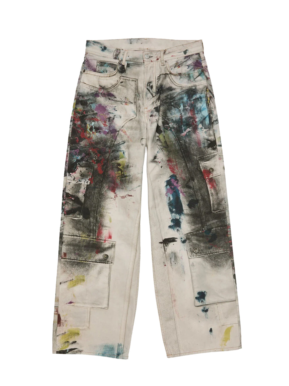 Loose Fit Jeans - 1981 White/Multi