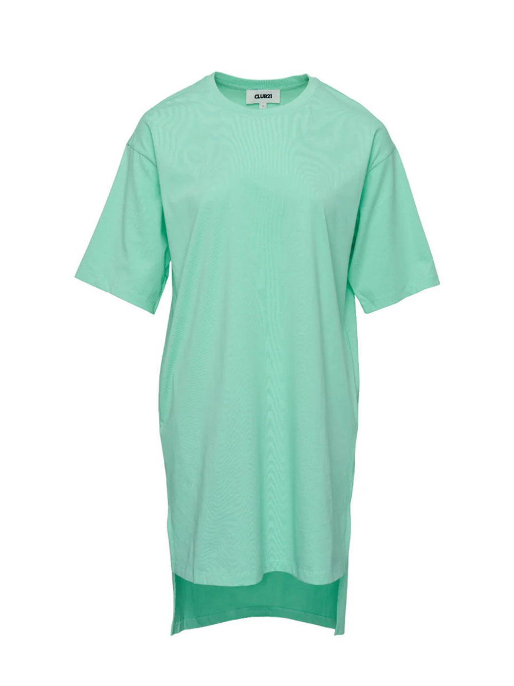 Enzymed Organic Cotton Long Short T-Dress (Apple)