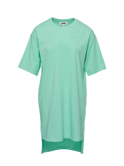 Enzymed Organic Cotton Long Short T-Dress (Apple)