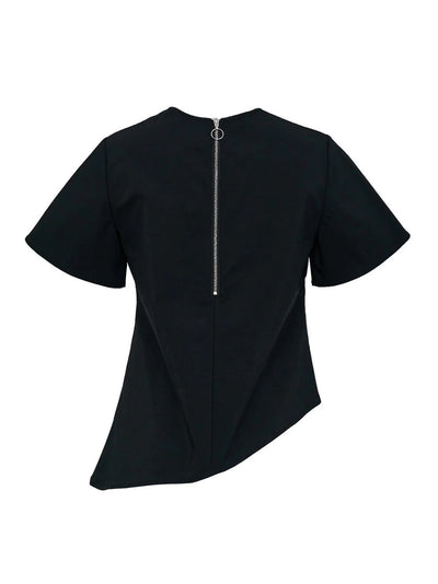 Sheen Poly Asymmetric Top (Black)