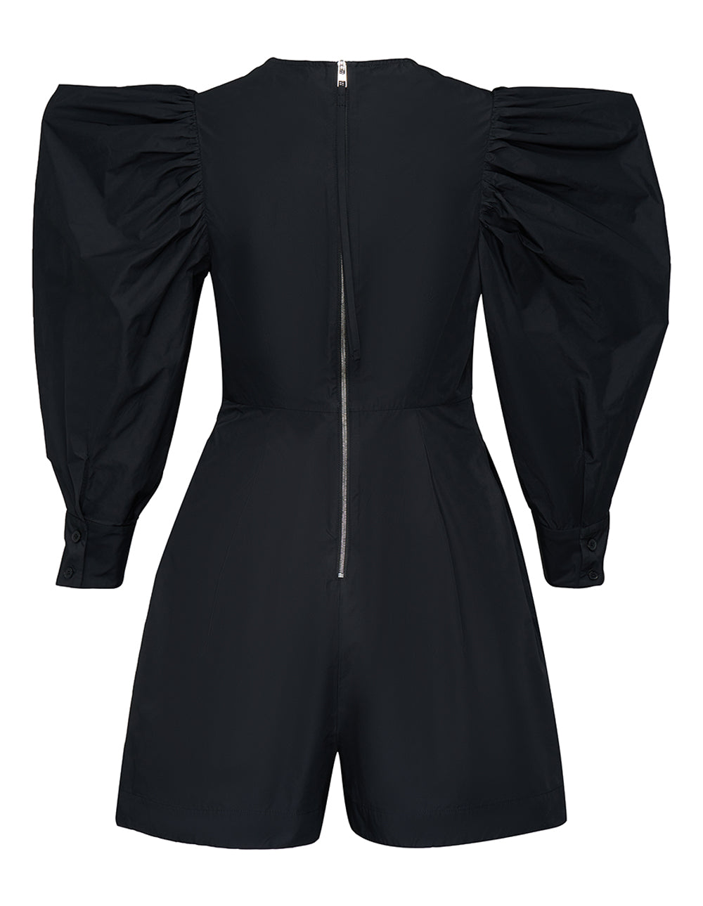 Silky Parachute Short Jumpsuit (Black)