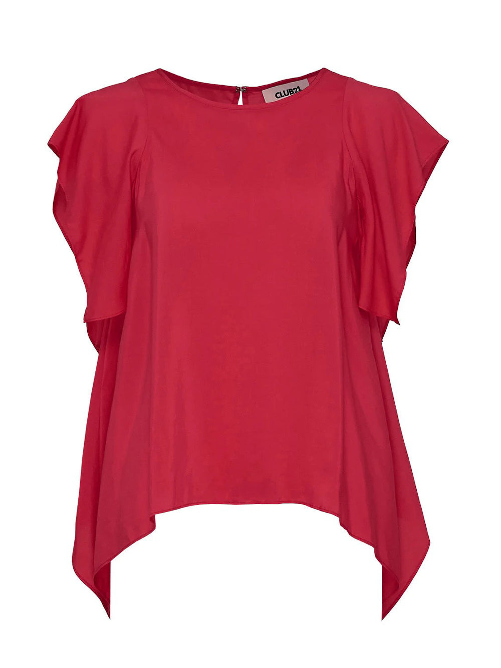 Silky Viscose Tencel Drape Top (Baby Rose)