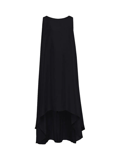 Viscose Tencel Twill Dress (Black)