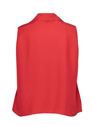 Viscose Tencel Twill Fluid Bias Top (Baby Rose)