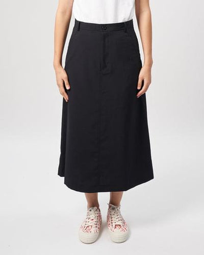 A-Line Midi Skirt (Black)