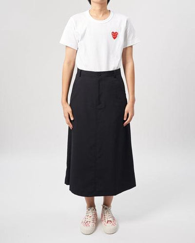 A-Line Midi Skirt (Black)