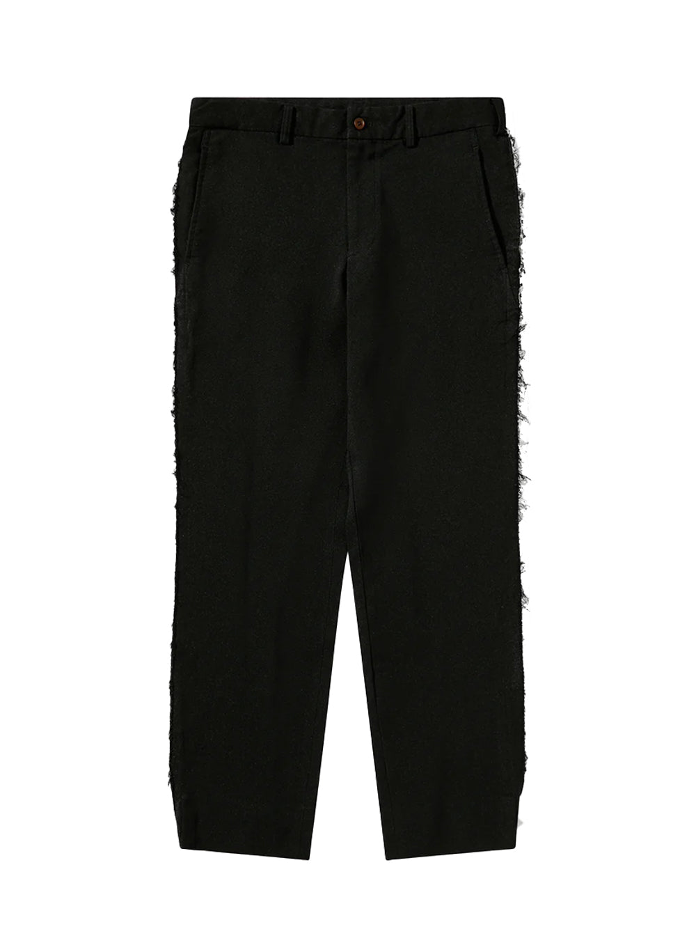 Raw Side Seam Trousers (Black)