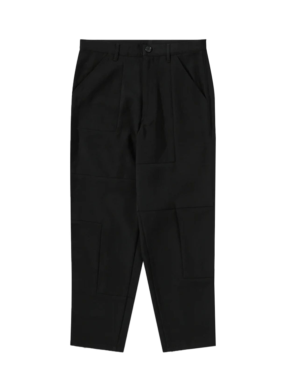 Wool Gabardine Trousers (Black)