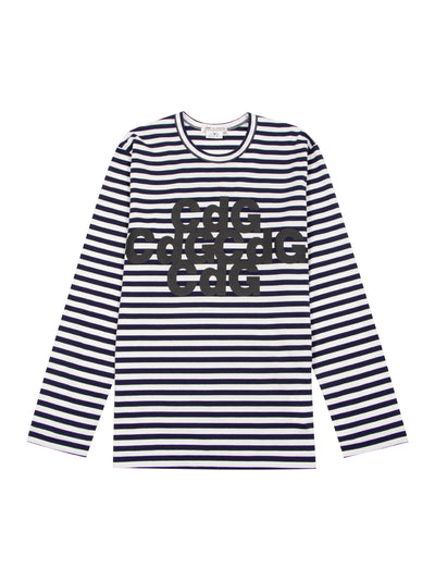 Cotton Jersey Print 2 (Navy/White)