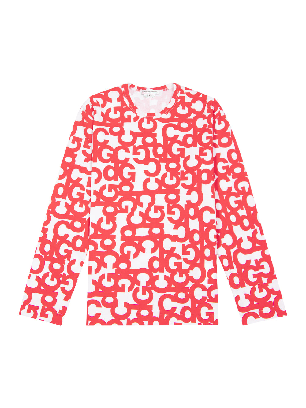 Cotton Jersey Print A (White X Red Print)