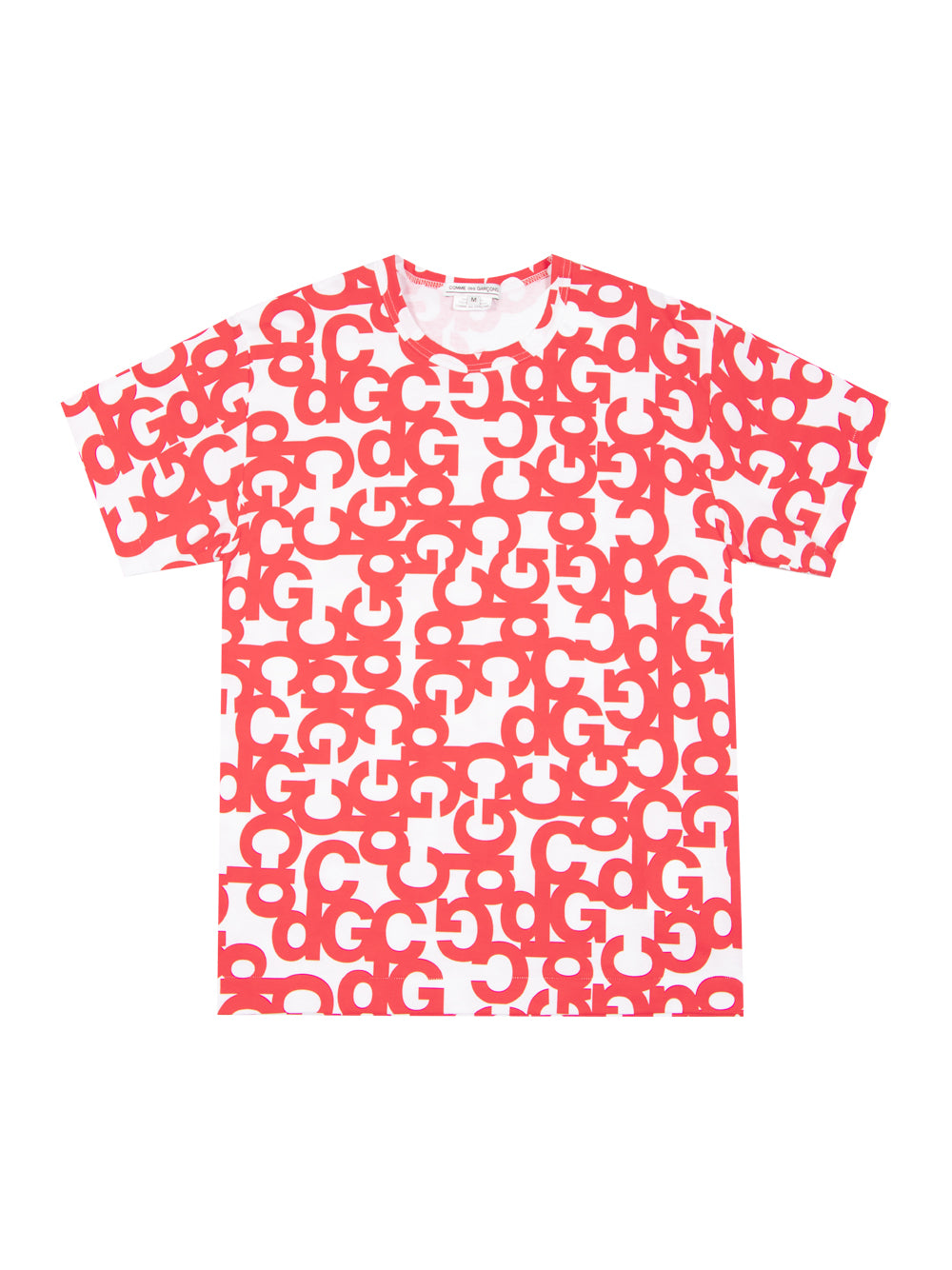 Cotton Jersey Print A (White X Red Print)