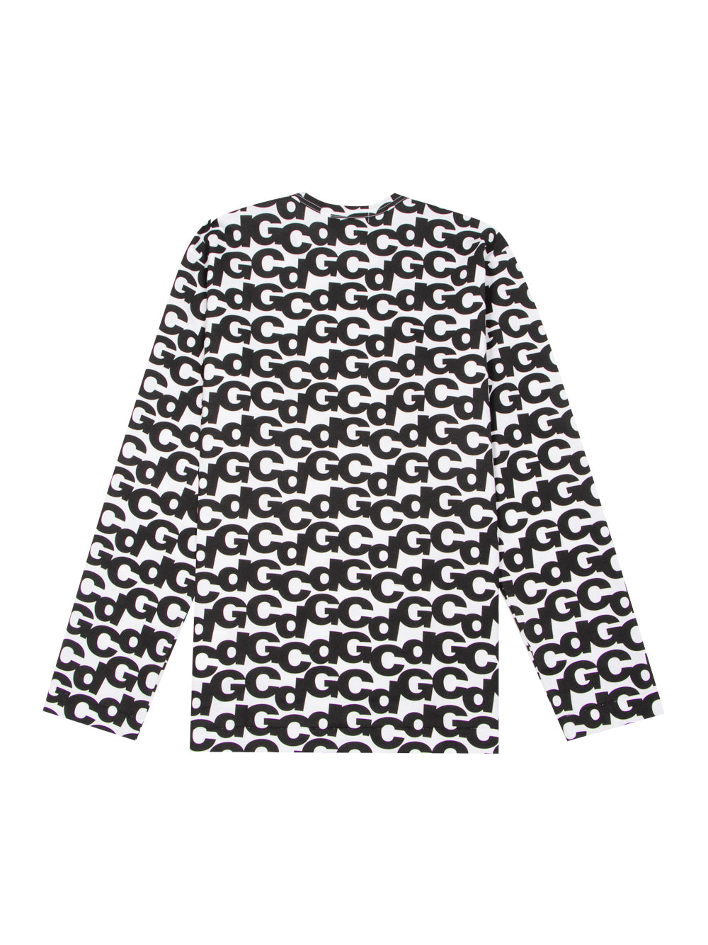 Cotton Jersey Print B (White X Black Print)