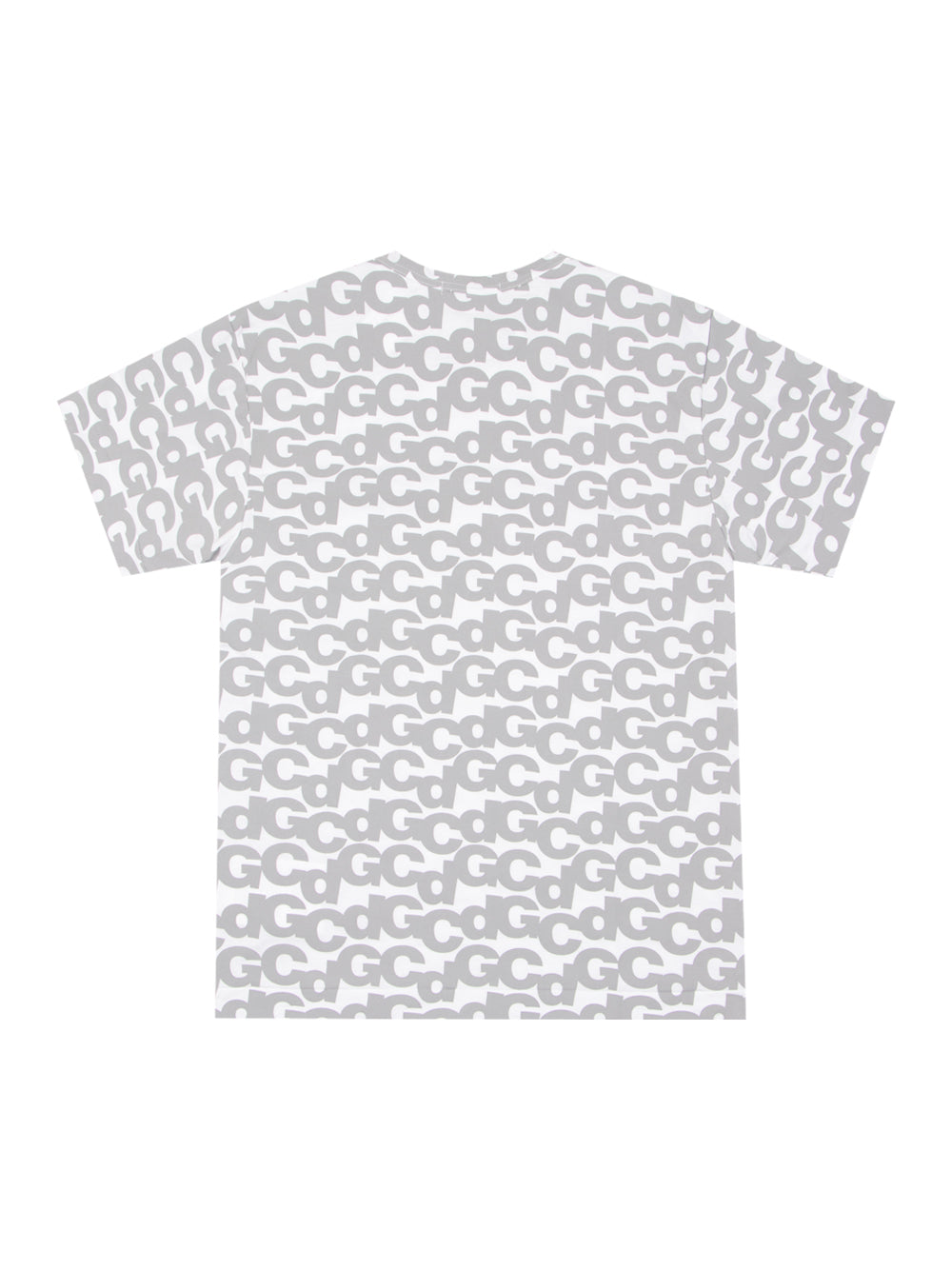 Cotton Jersey Print B (White X Grey Print)