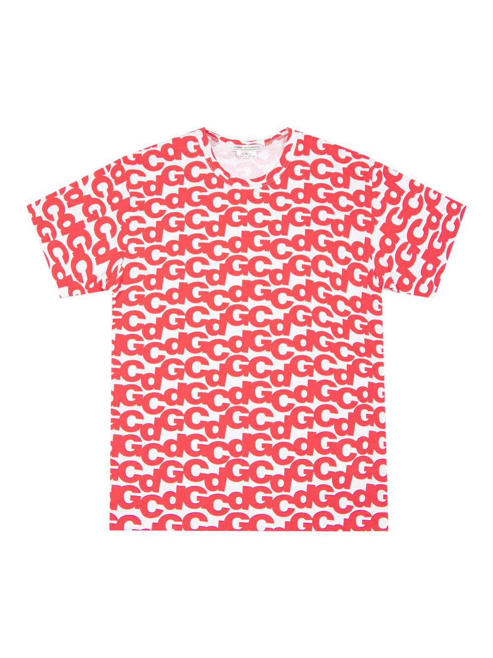 Cotton Jersey Print B (White X Red Print)