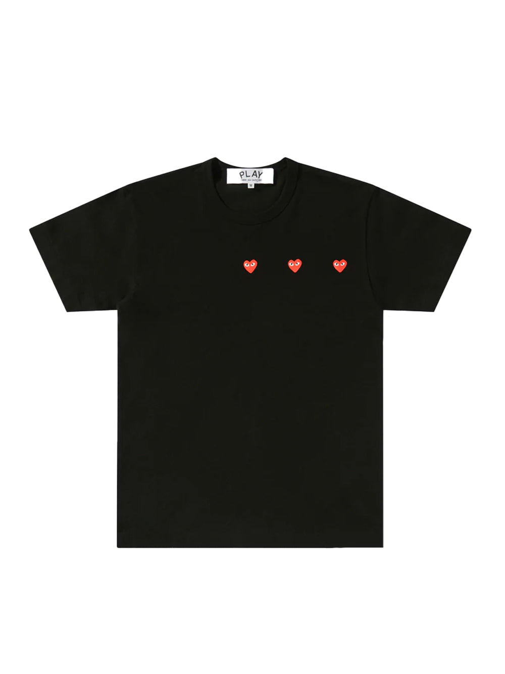 Multi Red Heart T-Shirt (Black)