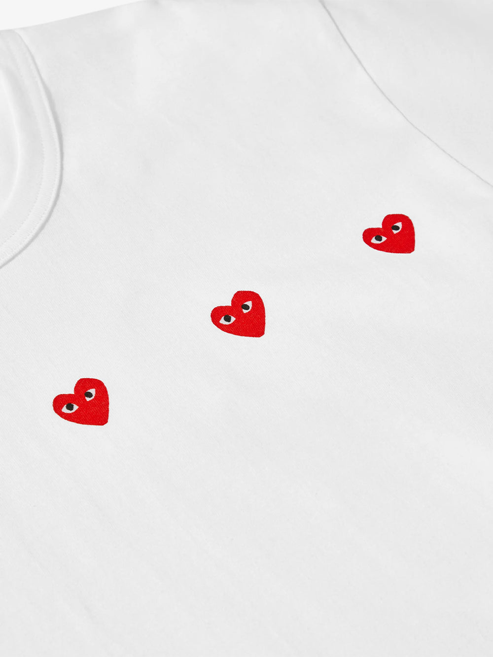 Multi Red Heart T-Shirt (White)
