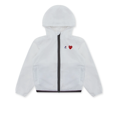 K-Way Hoodie Kids Full Zip (White)