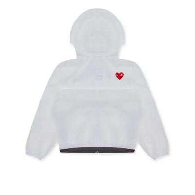 K-Way Hoodie Kids Full Zip (White)
