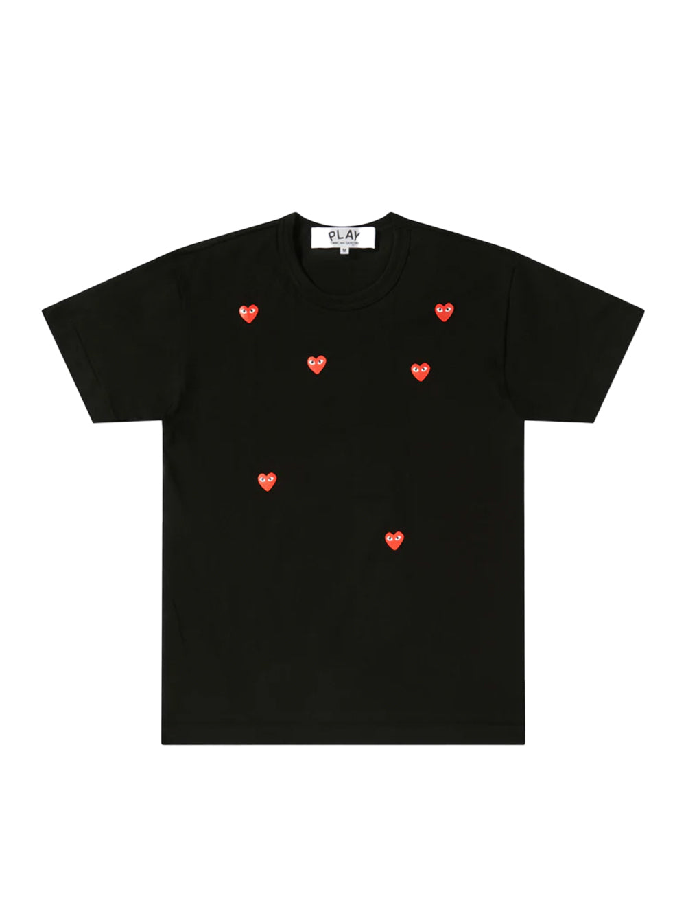 Multi Red Heart Logo T-Shirt (Black)