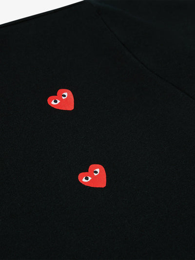 Multi Red Heart Logo T-Shirt (Black)