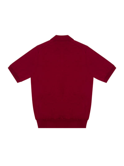 Polo-Neck Short Sleeve (Burgundy)