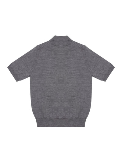 Polo-Neck Short Sleeve (Grey)
