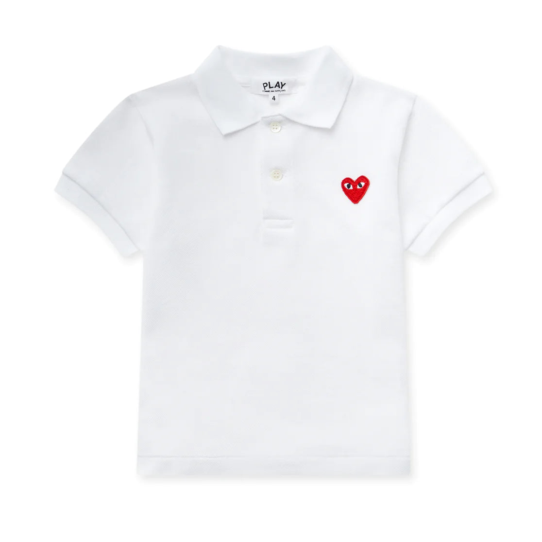 Red Kid’s Polo Shirt (White)