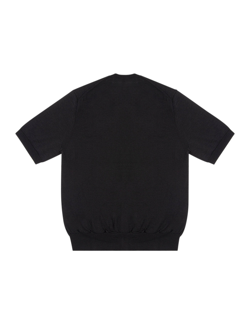 Round-Neck Cardigan Short Sleeve (Black)