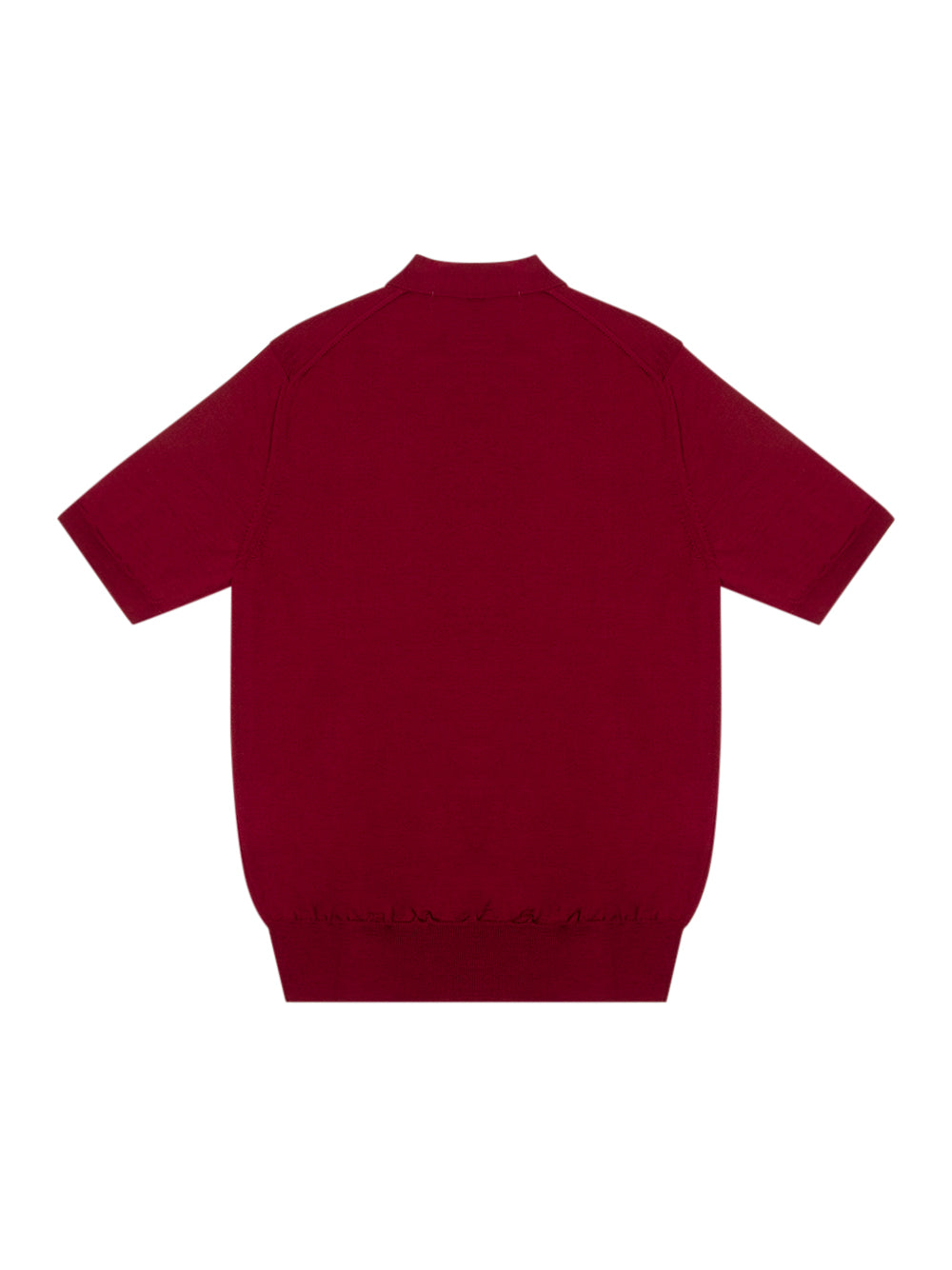 V-Neck Cardigan Short Sleeve (Burgundy)