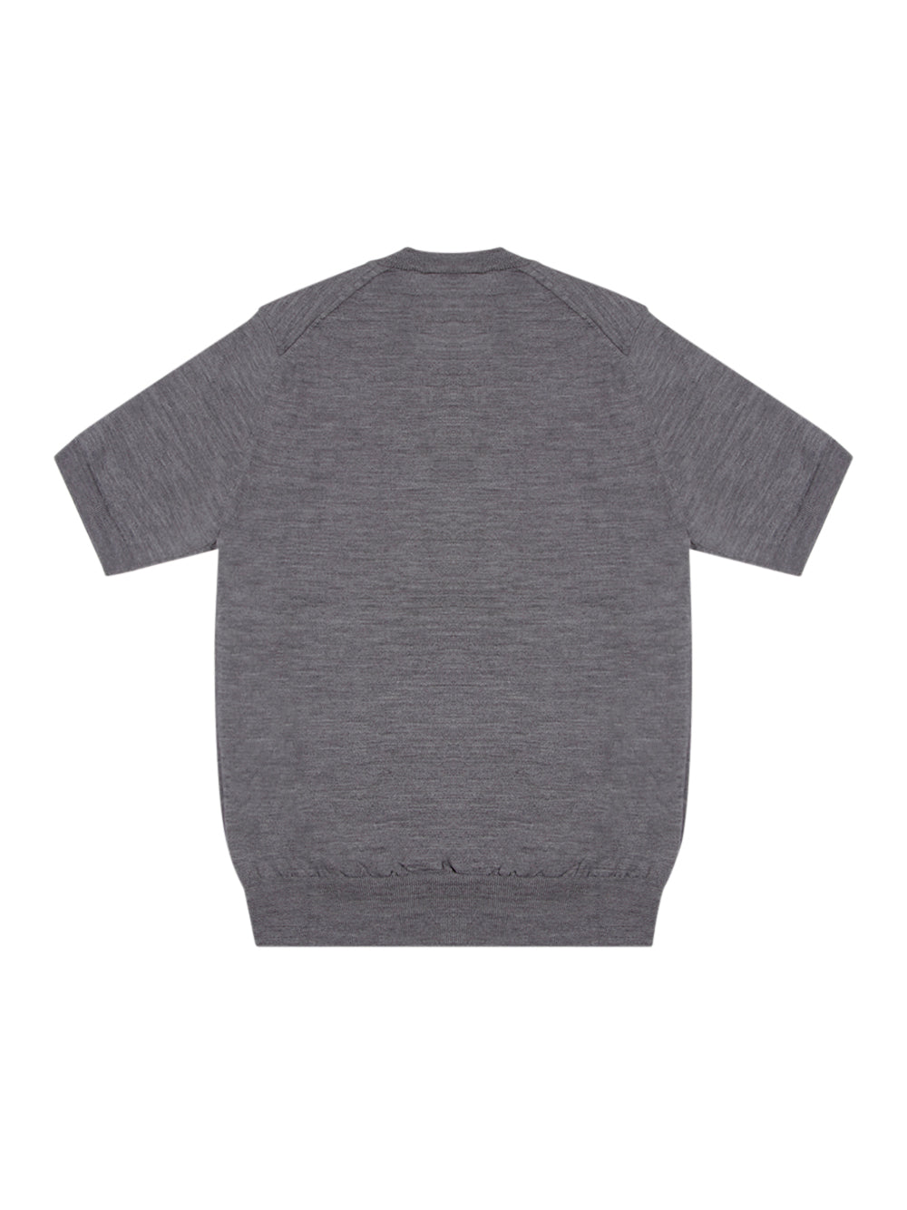 V-Neck Short Sleeve Sweater (Grey)