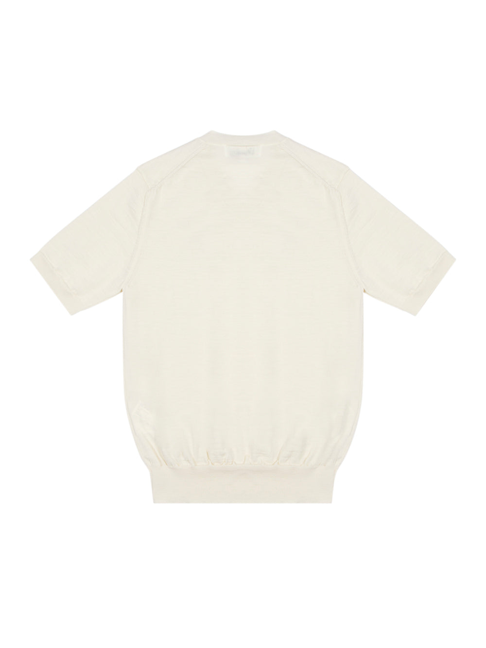 V-Neck Short Sleeve Sweater (White)