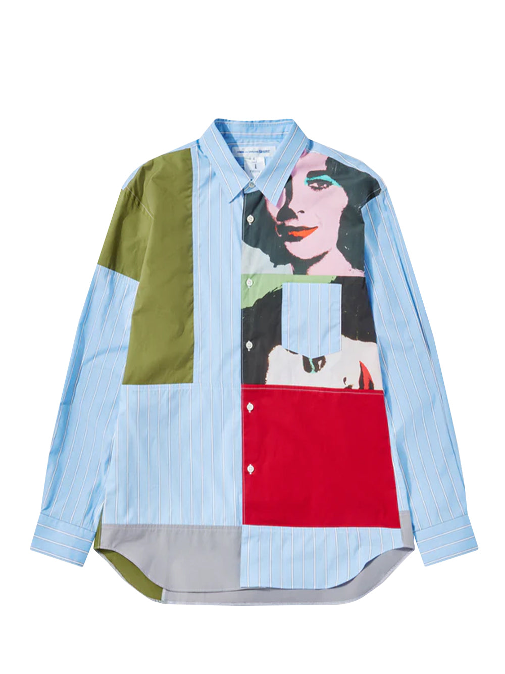Andy Warhol Men's Cotton Stripe Shirt (Print K-2)