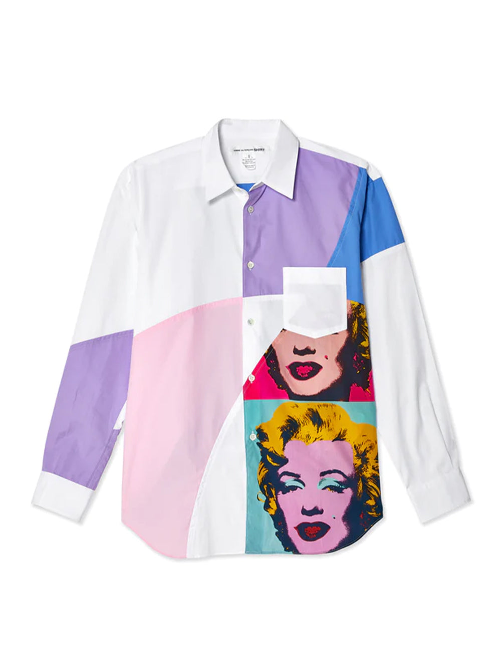 Andy Warhol Men's Cotton Stripe Shirt (Print L-2)