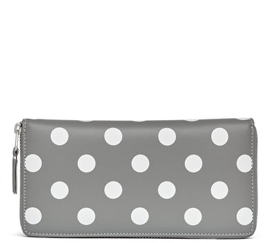 Wallet Polka Dot Printed (Grey)