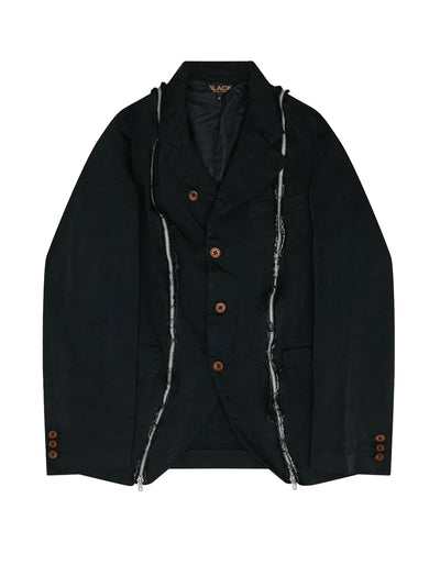 Check Zip Jacket (Black)