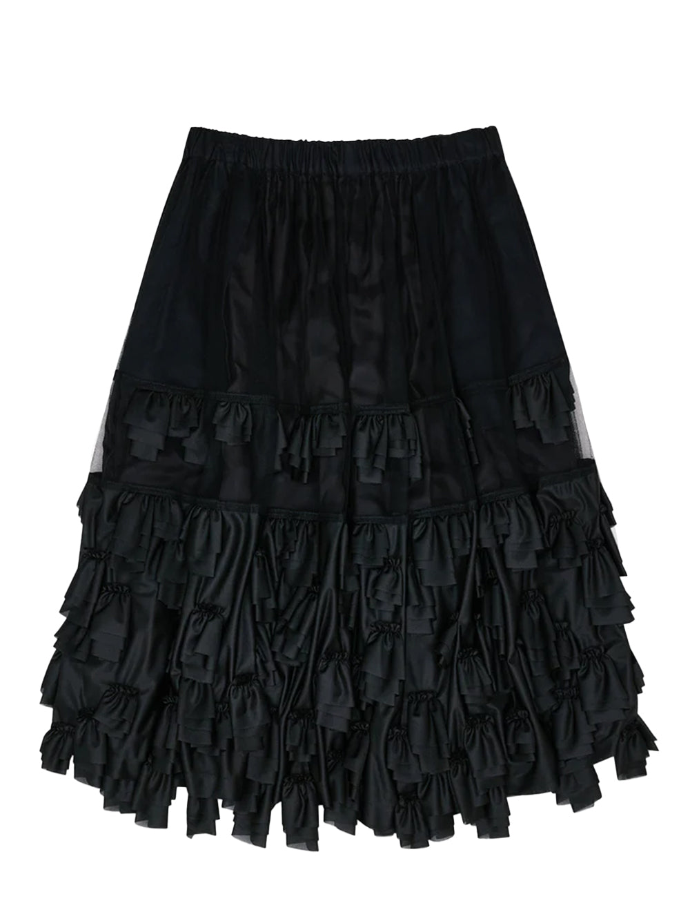 Double Layered Frill Skirt (Black)