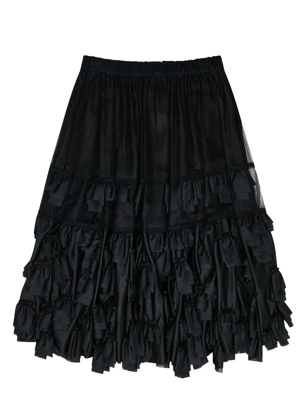 Double Layered Frill Skirt (Black)