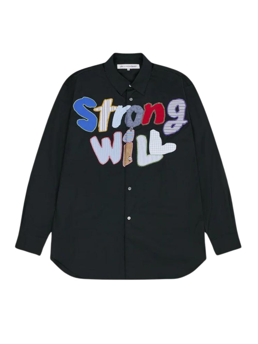 Embroidered Strong Will Shirt (Black)