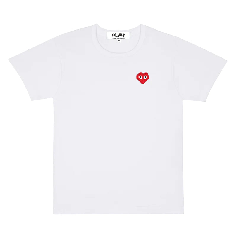 COMMEdesGARCONS-PLAYtheArtistInvaderMenTShirt-White-1