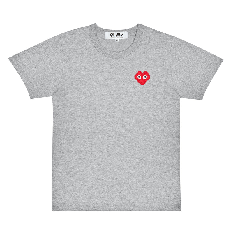 COMMEdesGARCONS-PLAYtheArtistInvaderWomenTShirt-Grey-1