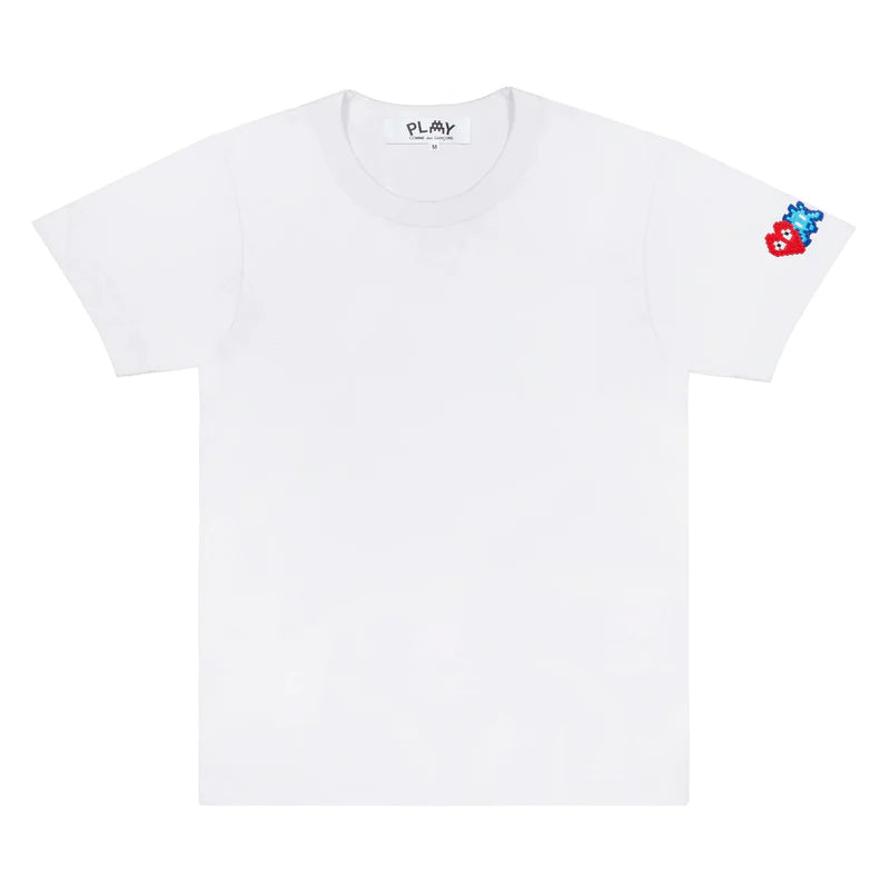COMMEdesGARCONSPLAY-PLAYXTHEARTISTINVADERMenTShirt-White-1